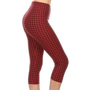 NWT- Red and Black - One Size Plus (L/1x) Leggings Depot